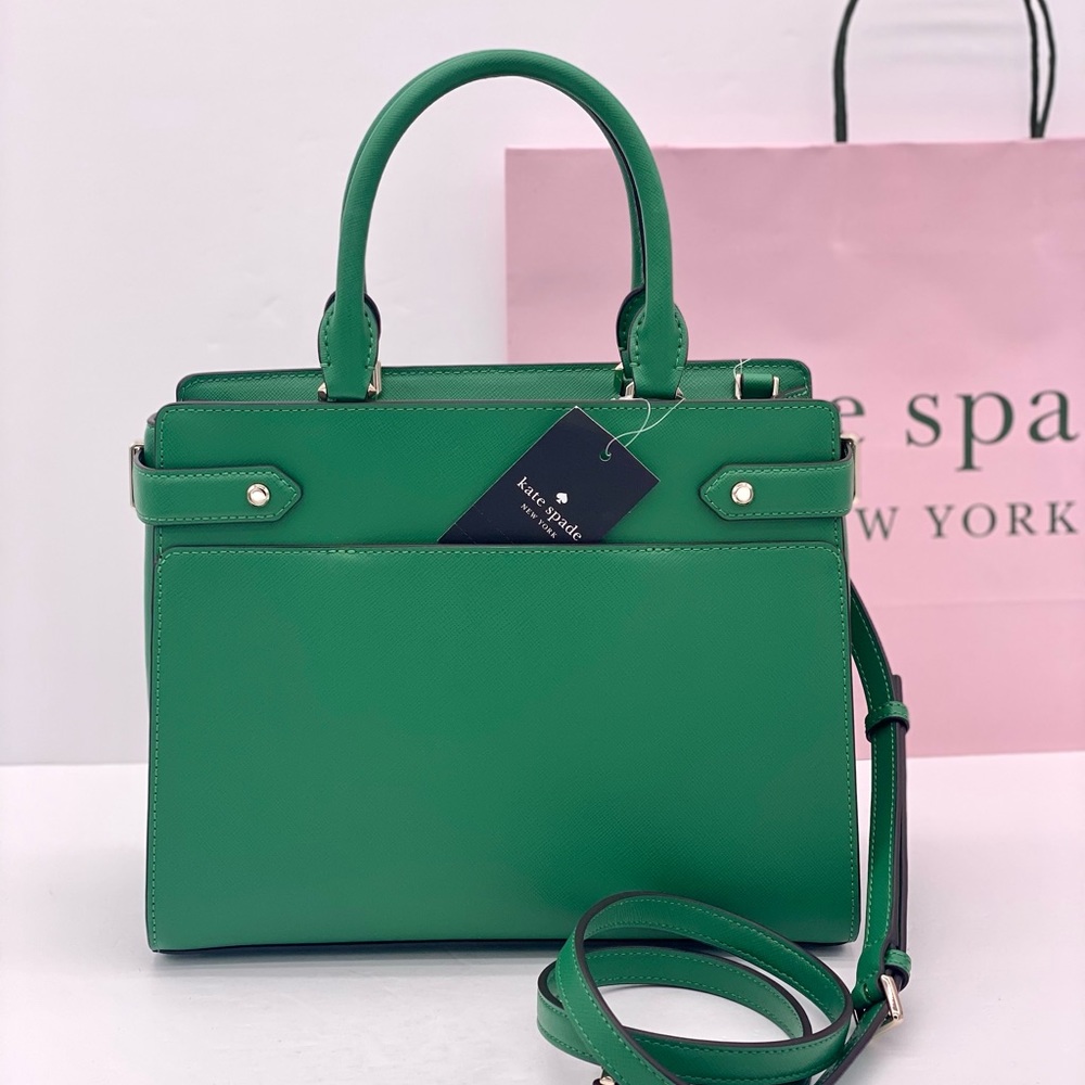 Kate Spade Staci Medium Satchel and Wallet Set Green - Picture 11 of 13